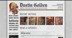 Desktop Screenshot of dustingoldentattoos.com